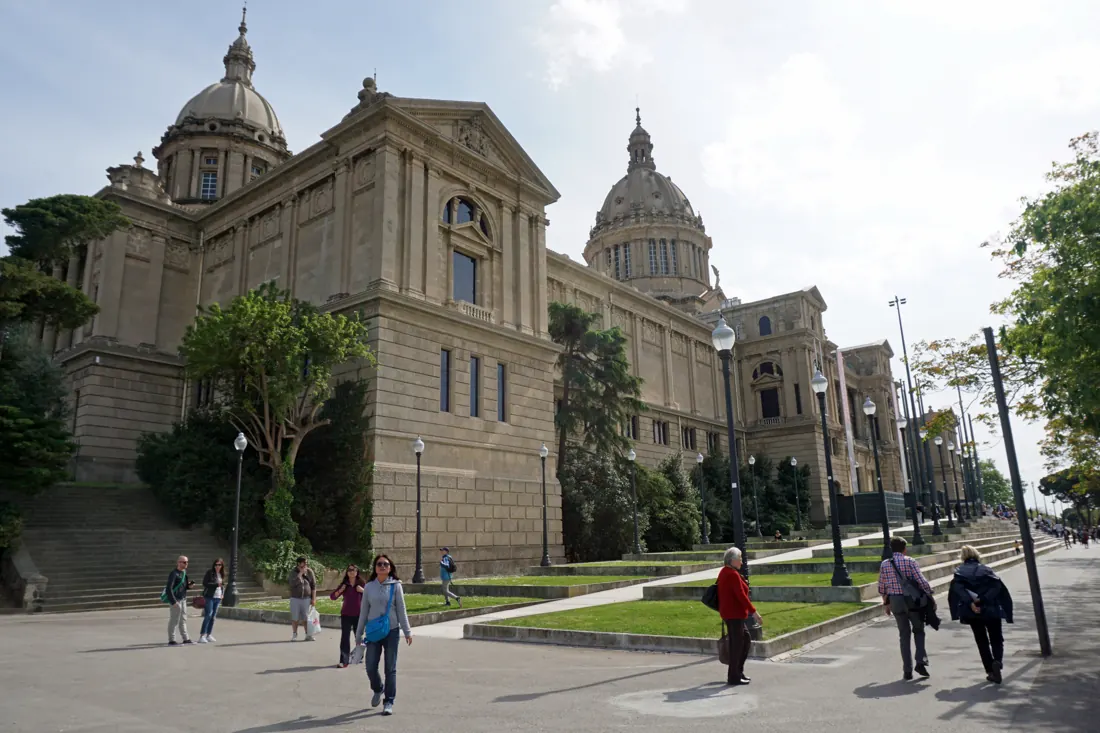 Exterior del Palau Nacional, sede del MNAC