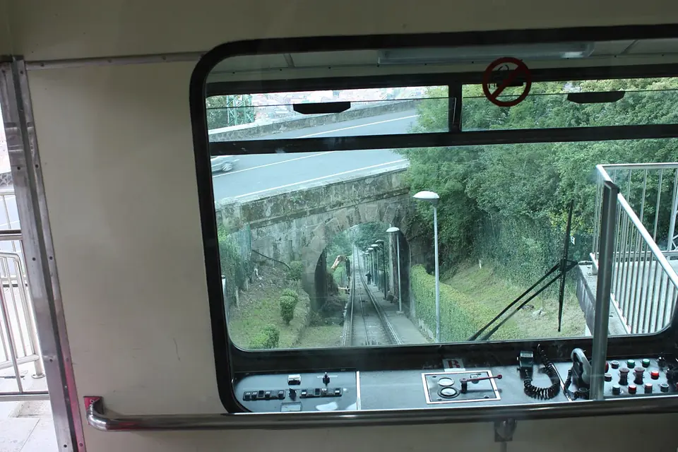 Recorrido del funicular de Artxanda
